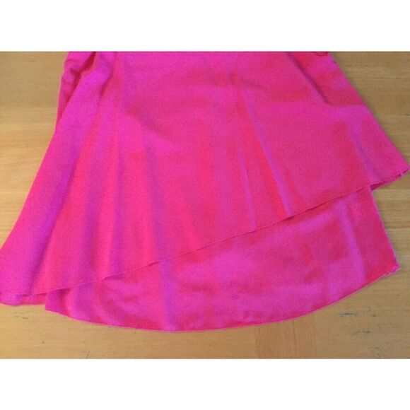 NWOT TRINA TURK KESSO HOT PINK 100% SILK LAYERED Tank Top Shirt XS $228 - Picture 5 of 8